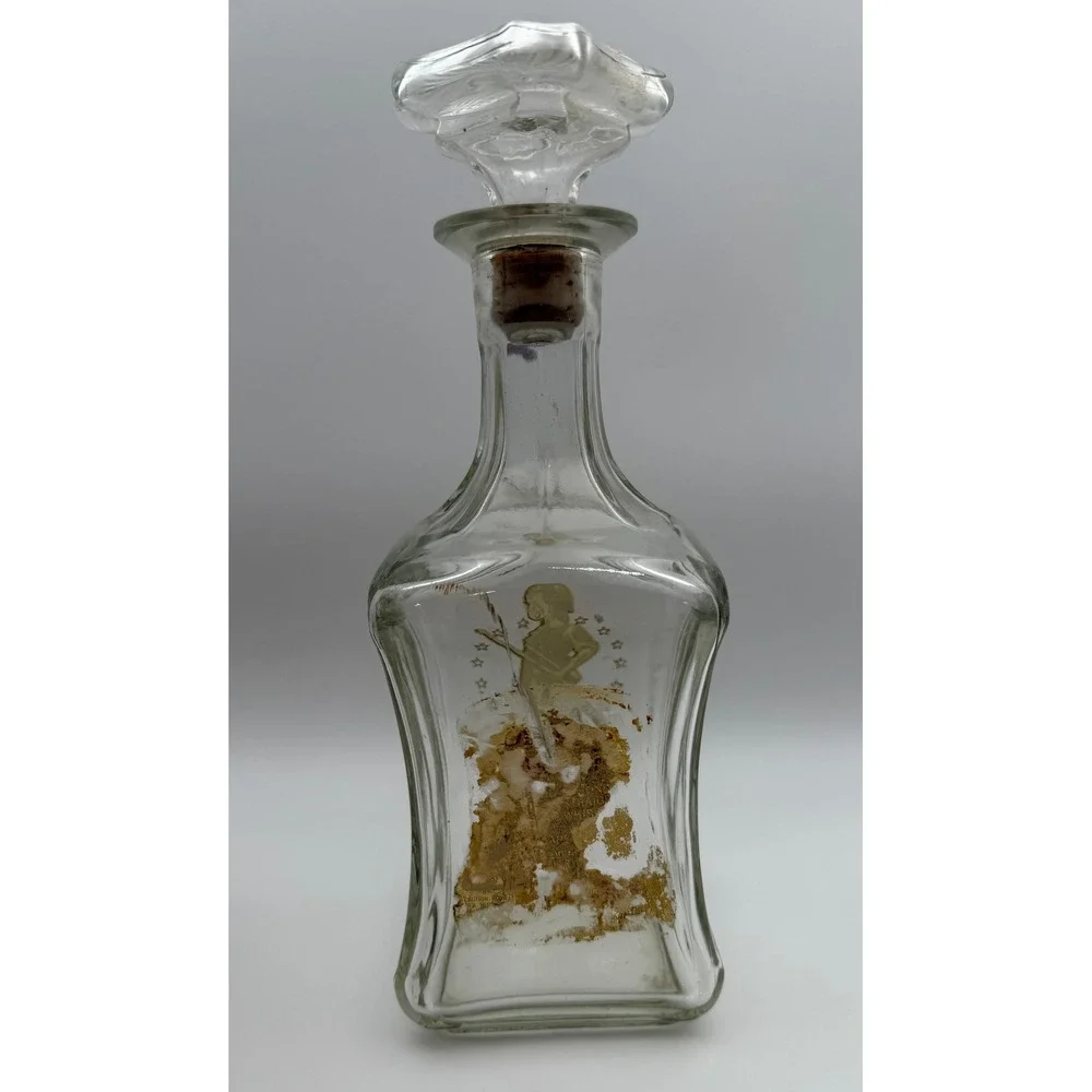 Vintage Old Fitzgerald Collectors Series Glass Decanter Revolutionary Soldier